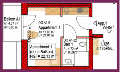raeumlichkeiten Einzelapartment
